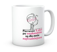 Kubek po weekendzie najtrudniej