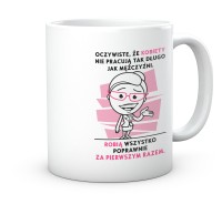 Kubek kobiety za pierwszym razem