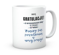 Kubek prezent powodzenia w nowej pracy