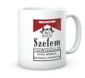 Zabawny kubek dla szefa z nadrukiem ostrzegawczym