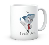 Kubek do pracy rekin biznesu