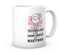 Testowałam swoją cierpliwość kubek do pracy