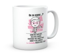 Śmieszny Kubek dla Kobiet Faceci Bez Jaj