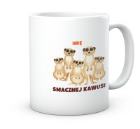 Kubek śmieszne zabawne surykatki