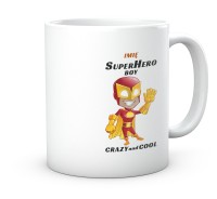 Kubek z Motywem Uroczego Super Bohatera.