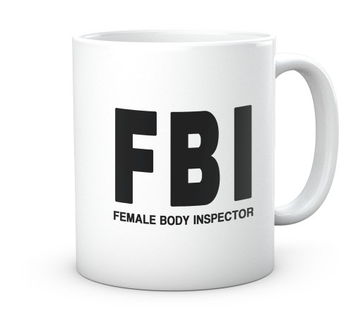Śmieszny kubek FBI jako pomysł na prezent dla niego 330 ml
