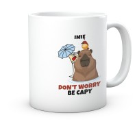 Śmieszny kubek kapibara nie martw się