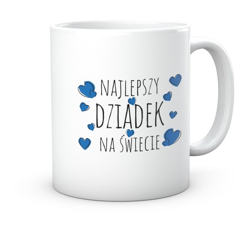 Kubek z nadrukiem Najlepszy Dziadek na Świecie prezent dla dziadka 330 ml