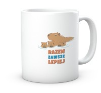 Kubek Kapibary Razem Zawsze Lepiej
