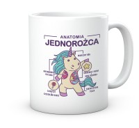 Kubek z Nadrukiem Anatomia Jednorożca