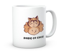 Kubek zabawny kot robię to, co chcę