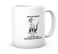 Kubek nadruk czarny kot