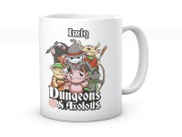 Kubek D&D Dungeons and axolotls 