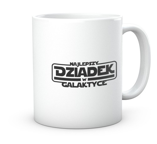 Ceramiczny kubek dla dziadka Star Wars z napisem w galaktyce 330 ml