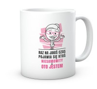 Kubek z nadrukiem tekstu raz na jakiś...