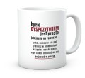 Prezent kubek do pracy dla dyspozytora z płonącym rowerem 330 ml