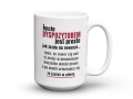 Ceramiczny upominek dla spedytora z zabawnym tekstem o pracy 450 ml