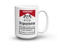 Ceramiczny upominek dla pracownika logistyki z zabawnym tekstem 450 ml