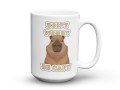 Kubek personalizowany z napisem Don't worry be capybara 450 ml