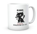 Kubek do pracy w biurze z napisem Kawa bo morderstwo jest złe 330 ml