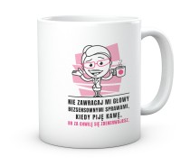Kubek do pracy dla niej z zabawnym napisem