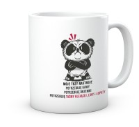 Kubek do pracy z nadrukiem moje trzy nastroje.