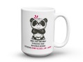 Ceramiczny kubek na prezent dla kolegi z biura z motywem pandy 450 ml