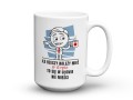 Kubek do pracy z napisem ile rzeczy należy mieć w dupie 450 ml
