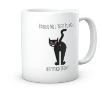 Kubek  zabawny kot bardzo mi z tego powodu