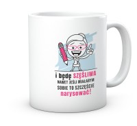 Kubek z Nadrukiem do Pracy Narysować Szczęście