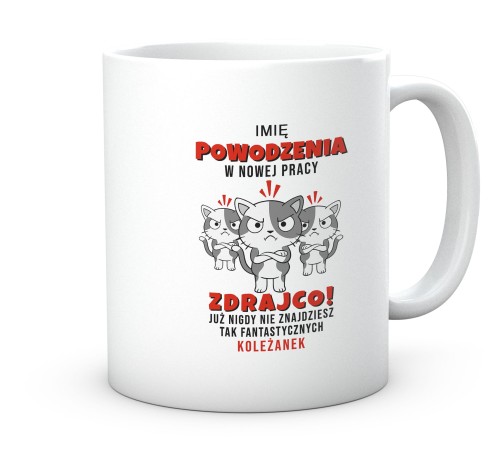 Kubek powodzenia w nowej pracy zdrajco koleżanek 330 ml