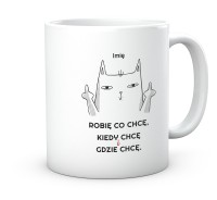 Kubek z nadrukiem grafiki Robię co Chcę