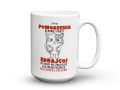 Ceramiczny kubek z napisem Powodzenia zdrajco na prezent koleżanek kolegów 450 ml