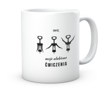 Kubek śmieszny do pracy biura, moje ćwiczenia