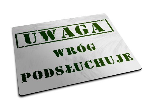 Podkładka pod mysz do pracy z zabawnym napisem