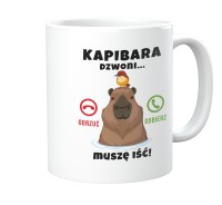 Kubek do pracy z motywem kapibary