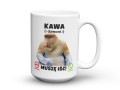 Kubek 450 ml z nadrukiem Kawa dzwoni muszę iść nosacz