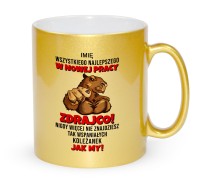 Złoty Kubek Prezent na Pożegnanie z Pracy Kapibara