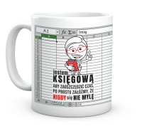 Kubek Księgowej Śmieszny Arkusz Kalkulacyjnych.