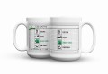 Biały kubek ceramiczny 450 ml z nadrukiem Excel do pracy w biurze
