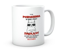 Kubek prezent na pożegnanie odchodzących z pracy.