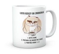 Zabawny kubek z nadrukiem do pracy na biurko