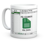 Kubek do biura arkusz kalkulacyjny Excel