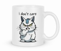 Kubek  śmieszna grafika i sarkastyczny tekst.