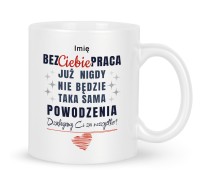 Kubek prezent pożegnanie z pracy koleżanki kolegi
