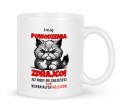 Personalizowany kubek na pożegnanie od kolegów biały