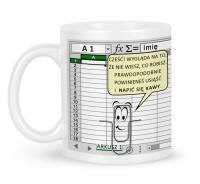 Kubek z Nadrukiem Excel do Pracy dla Mężczyzny