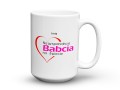 Personalizowany kubek dla babci z białej ceramiki na prezent 450 ml