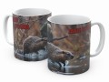 Biały kubek ceramiczny z nadrukiem internetowego mema
