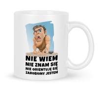Kubek śmieszny nadruk Nie znam się